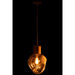 J-Line Hanglamp Goud metaal/glas grijs-Hanglampen-J-Line