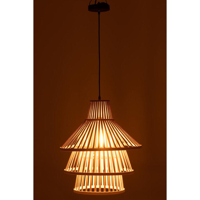 J-Line Hanglamp Lagen bamboo naturel large-Hanglampen-J-Line