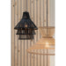 J-Line Hanglamp Lagen bamboo zwart large-Hanglampen-J-Line