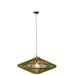 J-Line Hanglamp Ovni ijzer/jute groen medium-Hanglampen-J-Line