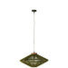 J-Line Hanglamp Ovni ijzer/jute groen small-Hanglampen-J-Line