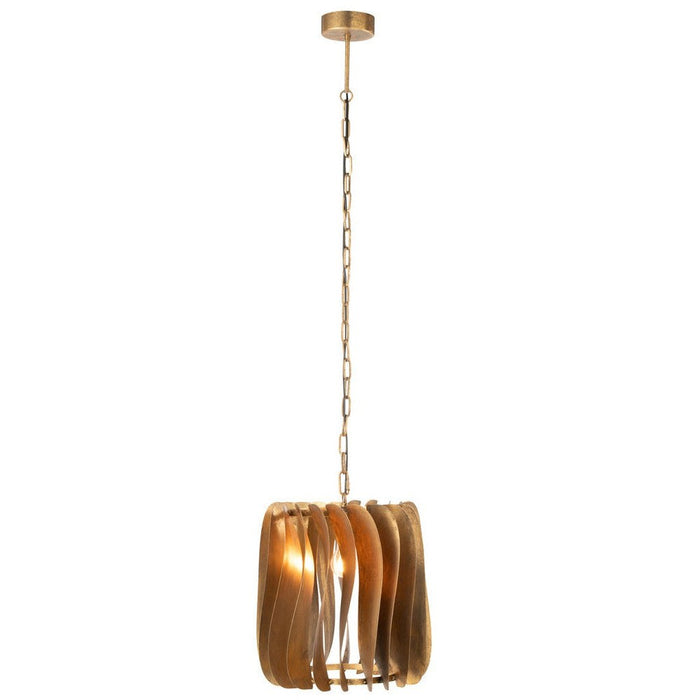 J-Line Hanglamp Tina ijzer zwart goud-Hanglampen-J-Line
