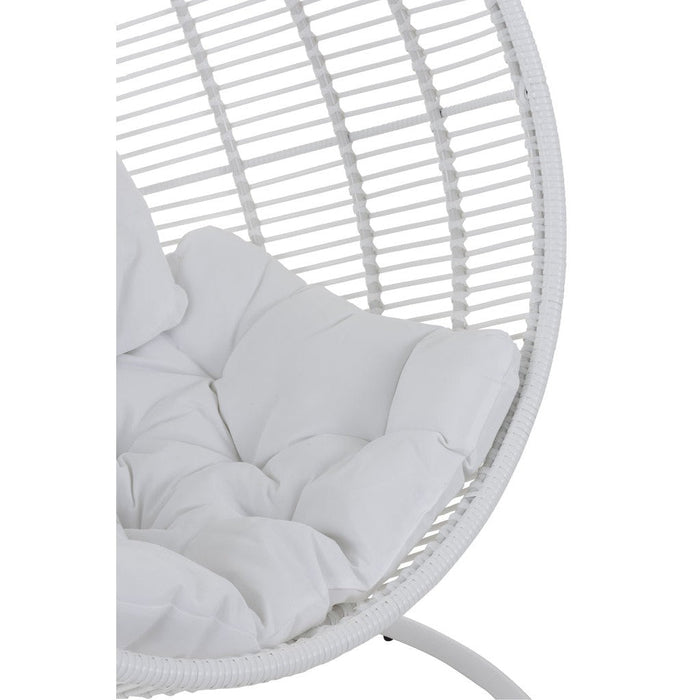 J-Line Hangstoel Rond staal wit-Hangstoelen-J-Line