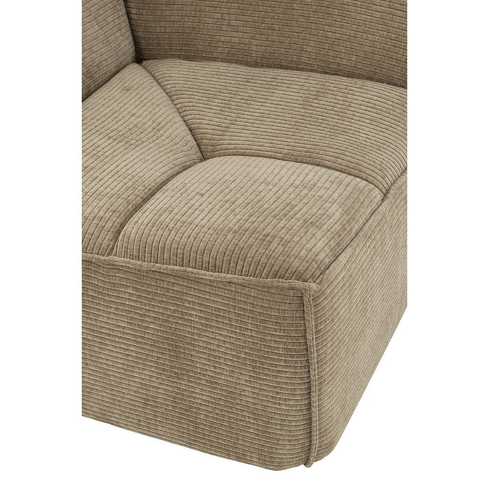 J-Line Hoekzetel Grid populierenhout/schuim donker taupe-1-Zitsbanken-J-Line