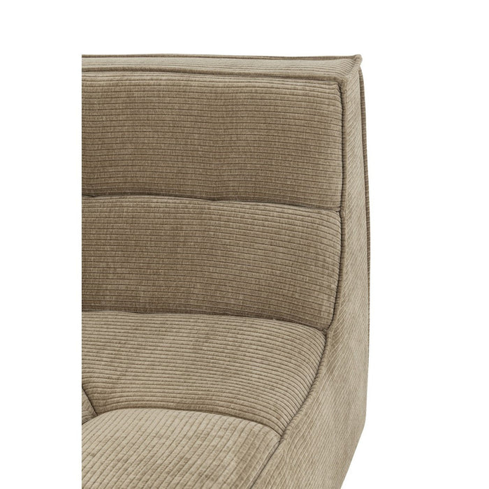 J-Line Hoekzetel Grid populierenhout/schuim donker taupe-1-Zitsbanken-J-Line