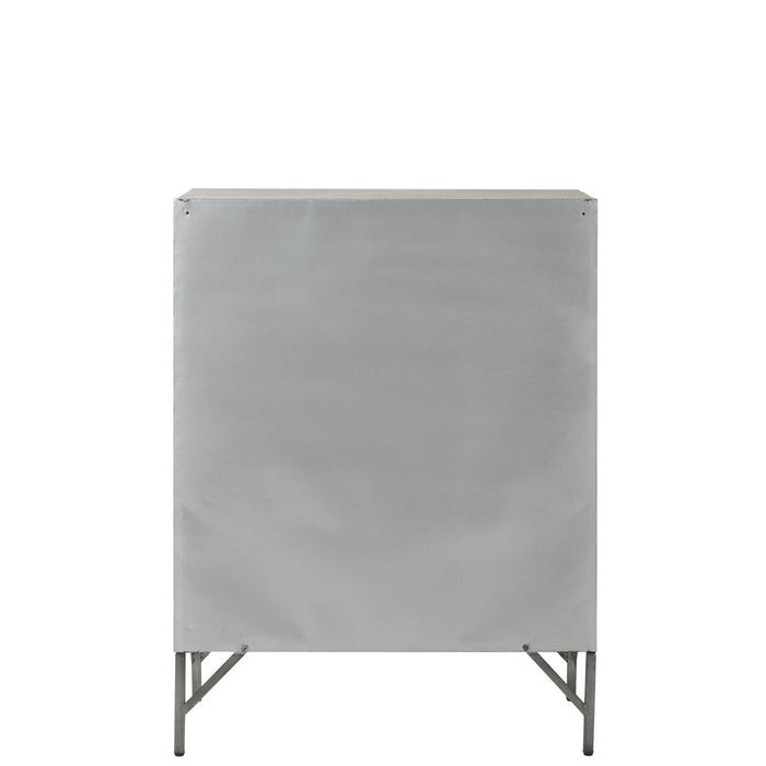 J-Line Kast 9 deuren metaal zilver-Opbergkasten-J-Line