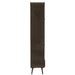 J-Line Kast Hoog 3 lades metaal/hout zwart/naturel-Opbergkasten-J-Line