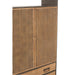 J-Line Kast Hoog 3 lades metaal/hout zwart/naturel-Opbergkasten-J-Line