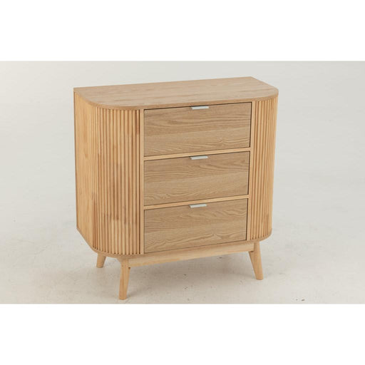 J-Line Kast Rond mdf/dennenhout naturel large-Bergkasten-J-Line