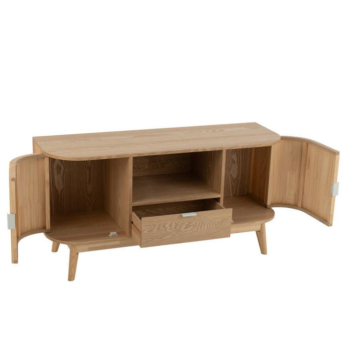 J-Line Kast rond mdf/dennenhout naturel small-Bergkasten-J-Line