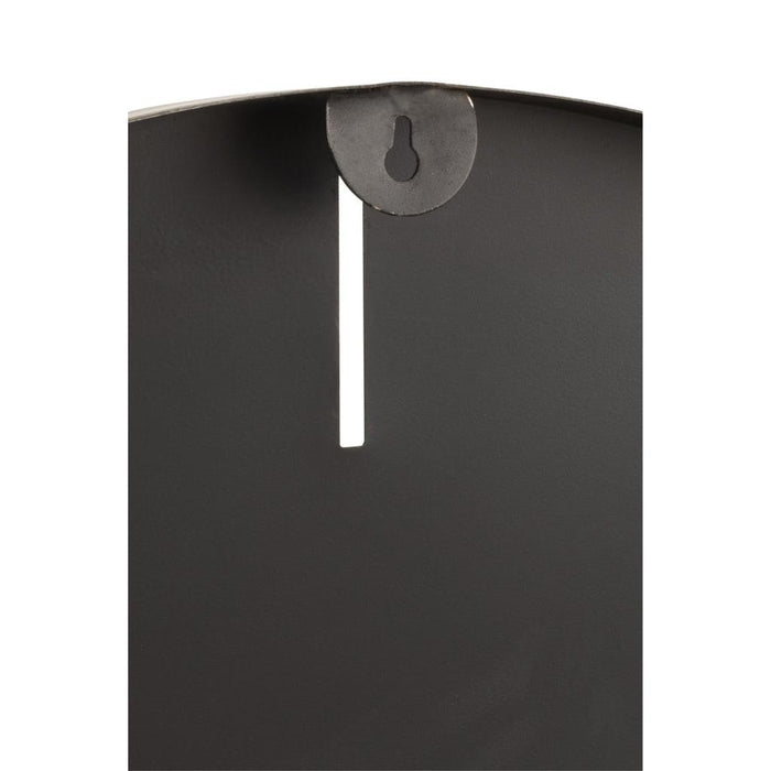 J-Line Klok Rond metaal donker grijs large-Klokken-J-Line