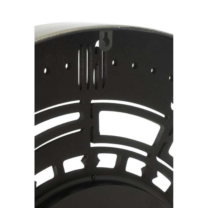 J-Line Klok Rond seconden tandwielen metaal antiek koper small-Klokken-J-Line