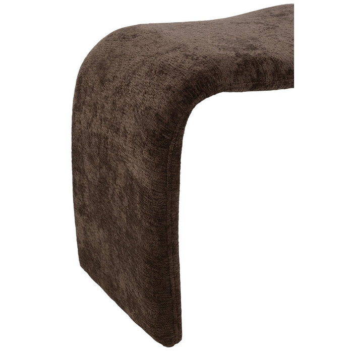 J-Line Kruk N shape textiel donkerbruin-Krukken-J-Line