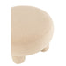 J-Line Kruk Rond teddy voeten bouclé warm beige-Krukken-J-Line