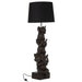 J-Line Lamp 3 Olifanten pol bruin-Tafellampen-J-Line