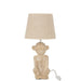J-Line Lamp Aap cem/tex beige/beige-Tafellampen-J-Line