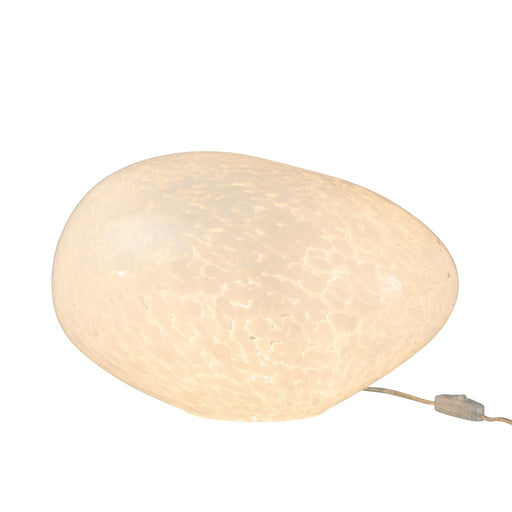 J-Line Lamp Dany vlekken ovaal glas wit-Tafellampen-J-Line