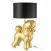 J-Line Lamp Hond poodle resine goud-Tafellampen-J-Line