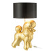 J-Line Lamp Hond poodle resine goud-Tafellampen-J-Line