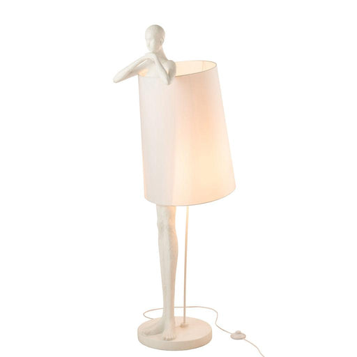 J-Line Lamp Man poly wit-Tafellampen-J-Line