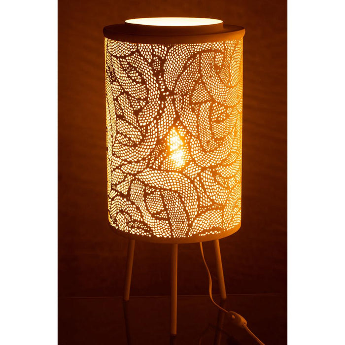 J-Line Lamp Metaal geperforeerd metaal wit-Tafellampen-J-Line