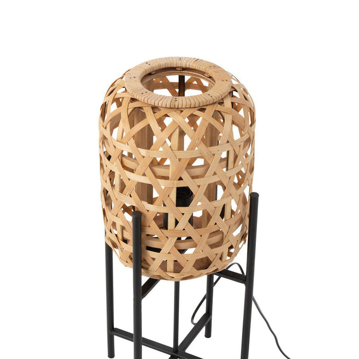 J-Line Lamp Op voet bamboo naturel small-Tafellampen-J-Line