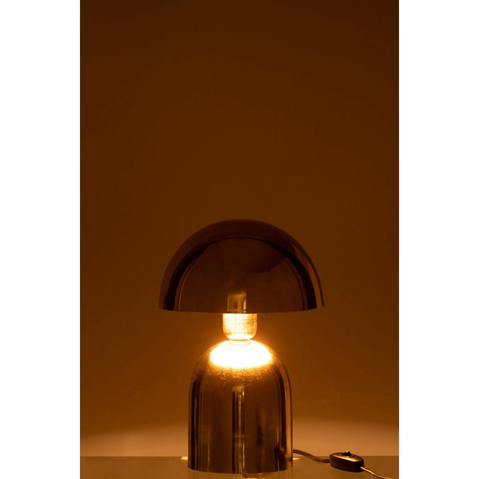 J-Line Lamp Paddenstoel metaal blinkend goud-Tafellampen-J-Line