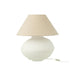 J-Line Lamp Pot + kap papier mache wit-Tafellampen-J-Line
