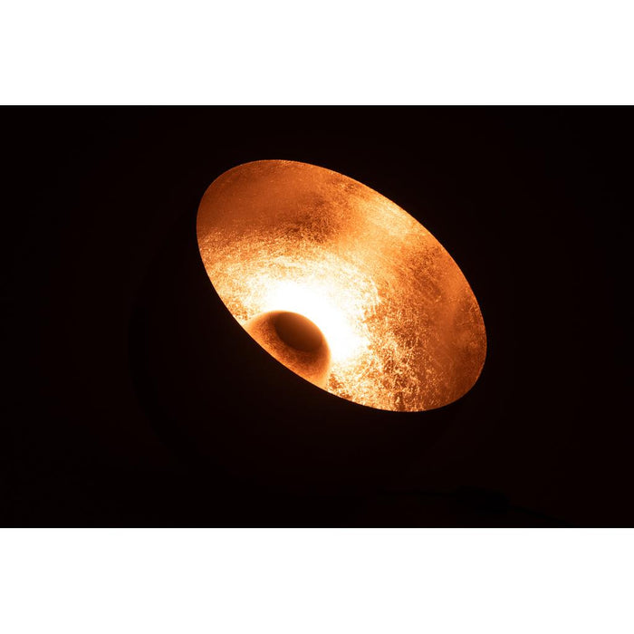 J-Line Lamp Rond metaal goud-Tafellampen-J-Line