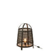 J-Line Lamp Rya katoen/bamboe zwart large-Tafellampen-J-Line