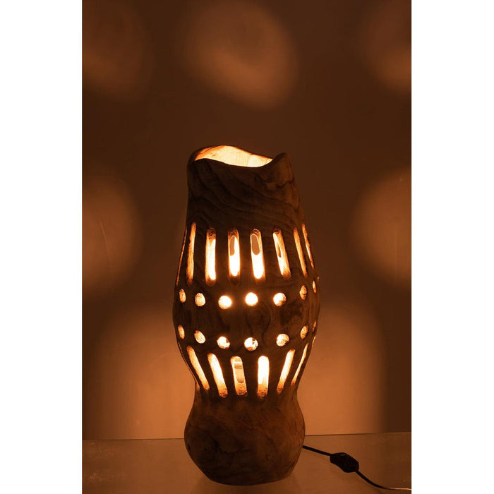 J-Line Lamp Valerie hout naturel-Tafellampen-J-Line