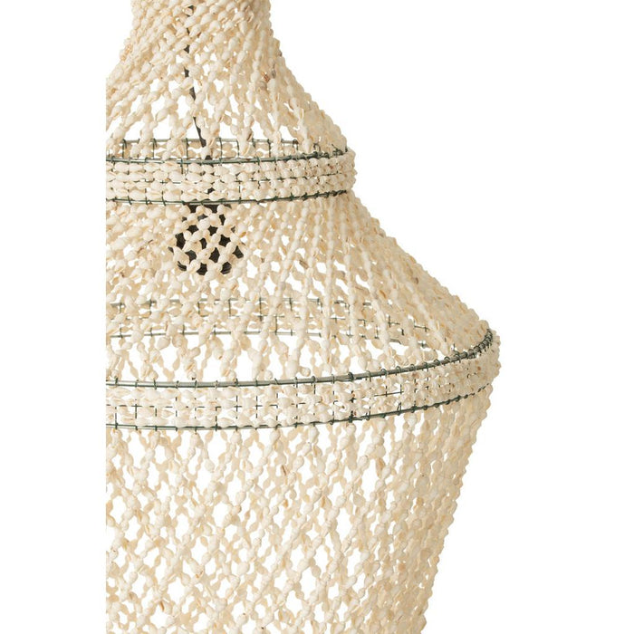 J-Line Lampenkap Lisa schelpen naturel-Hanglampen-J-Line
