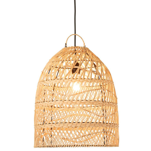 J-Line Lampkap Golven rotan naturel-Hanglampen-J-Line