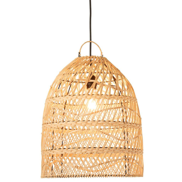 J-Line Lampkap Golven rotan naturel-Hanglampen-J-Line