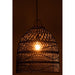 J-Line Lampkap Golven rotan zwart-Hanglampen-J-Line