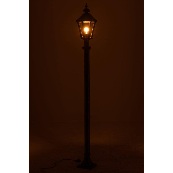 J-Line Lantaarn Paal outdoor gietijzer zwart-Vloerlampen-J-Line