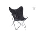 J-Line Lounge Stoel leder/metaal zwart-Fauteuils-J-Line