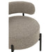 J-Line Loungestoel Boucle multiplex/polyester grijs/zwart-Eetkamerstoelen-J-Line