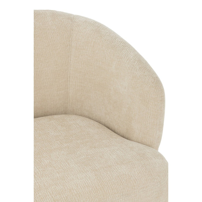 J-Line Loungestoel Mars populierenhout/schuim beige-Fauteuils-J-Line