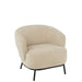 J-Line Loungestoel Mars populierenhout/schuim beige-Fauteuils-J-Line