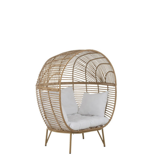 J-Line Loungestoel Ovaal staal naturel-Fauteuils-J-Line