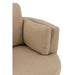 J-Line Loungestoel Swiv hout/textiel beige-Fauteuils-J-Line