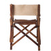 J-Line Regisseurstoel Plooibaar hout/leder cognac-Eetkamerstoelen-J-Line