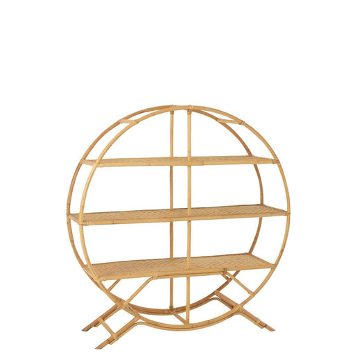 J-Line Rek 3 planken rotan naturel-Bijzettafels-J-Line