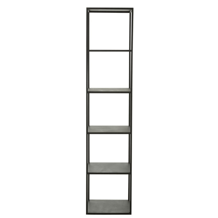 J-Line Rek 6 niveaus metaal zwart-Vakkenkasten-J-Line