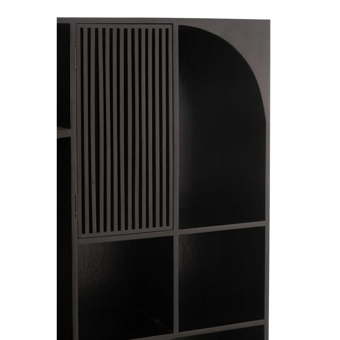 J-Line Rek mode mango hout/mdf zwart-Boekenkasten-J-Line