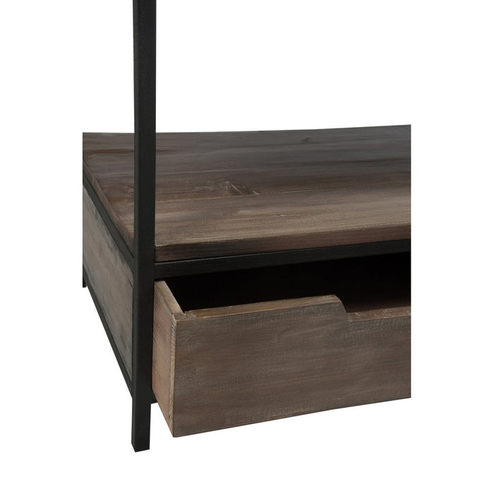 J-Line Salontafel Hout/met bruin+zwart-Salontafels-J-Line