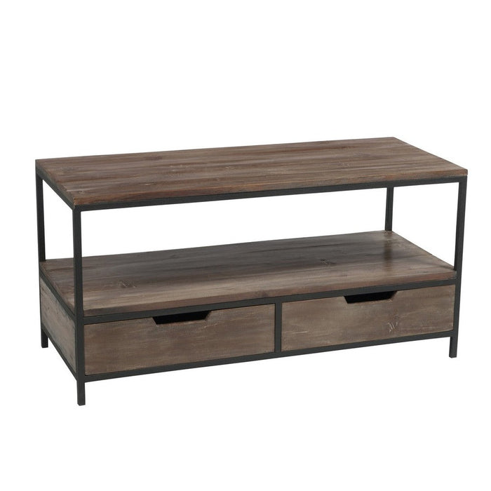 J-Line Salontafel Hout/met bruin+zwart-Salontafels-J-Line