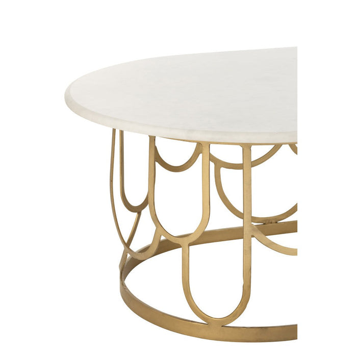 J-Line Salontafel Moza metaal/marmer goud-Salontafels-J-Line