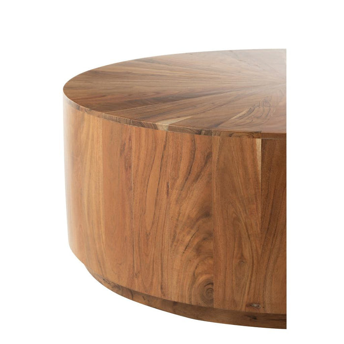 J-Line Salontafel rond acacia hout/mdf naturel-Salontafels-J-Line